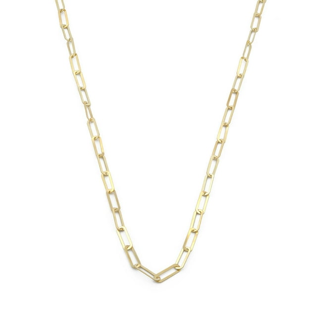 Cadena Clip 45 cm de 5 por 2 mm Oro Sólido 10k