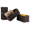 thumbnail image 3 of Winsome Wood Torino 3-Pc Foldable Fabric Basket Set, Large, Chocolate, 3 of 4