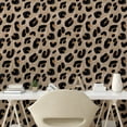 thumbnail image 2 of Ambesonne, Abstract Boho Peel & Stick Wallpaper for Home, Jaguar Skin Pattern, 13"x36", Warm Taupe Pale Caramel, 2 of 5