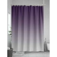 thumbnail image 5 of Shower Curtains Purple and Grey Ombre Bath Curtain Gradient Color Waterproof Bathroom Shower Curtain Set with Hooks Decoration 72 x 84 Inches, 5 of 7