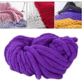 thumbnail image 5 of Xiao Hua Hilo de chenilla grueso, supervoluminoso, de felpa, acrílico, para manualidades, crochet, tejido a mano, gorros y mantas, morado., 5 of 5