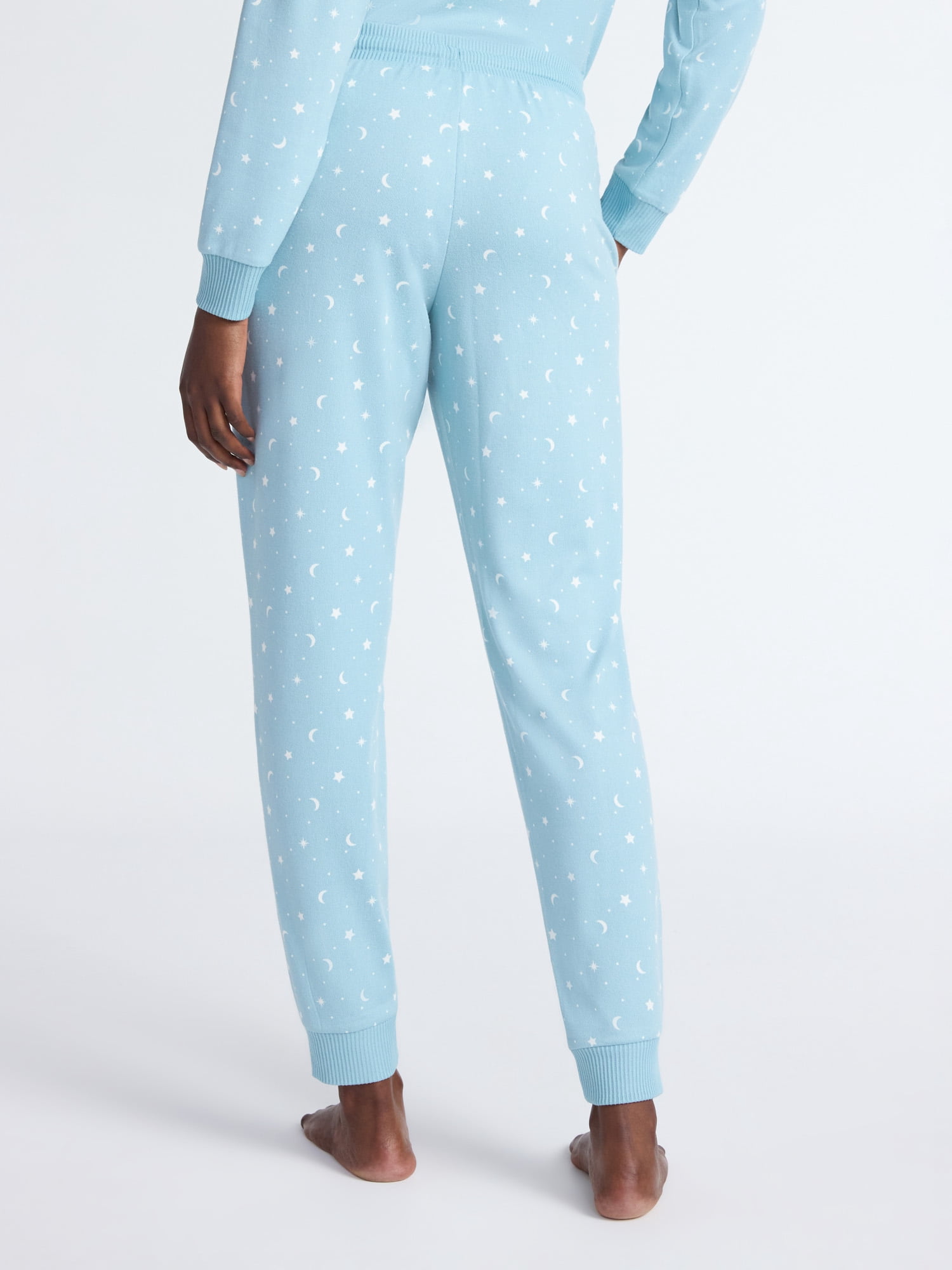 Joyspun Women's Cozy Lounge Collection Hacci Knit Sleep Joggers, 29'' Inseam, Sizes XS-3X