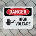 thumbnail image 5 of (2 Pack) High Voltage OSHA Danger Sign 24 Inch X 18 Inch Indoor / Outdoor Rust-Free Aluminum Metal Signs for Workplace, Workshop, and Construction Site, Made in the USA, 5 of 8