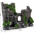 thumbnail image 2 of Decoración de resina para acuarios, adorno de acuario para ocultar camarones y paisajes de peces, hecho de piedra y musgo, adorno de acuario, puente de resina, decoración de paisaje de pecera, 2 of 5
