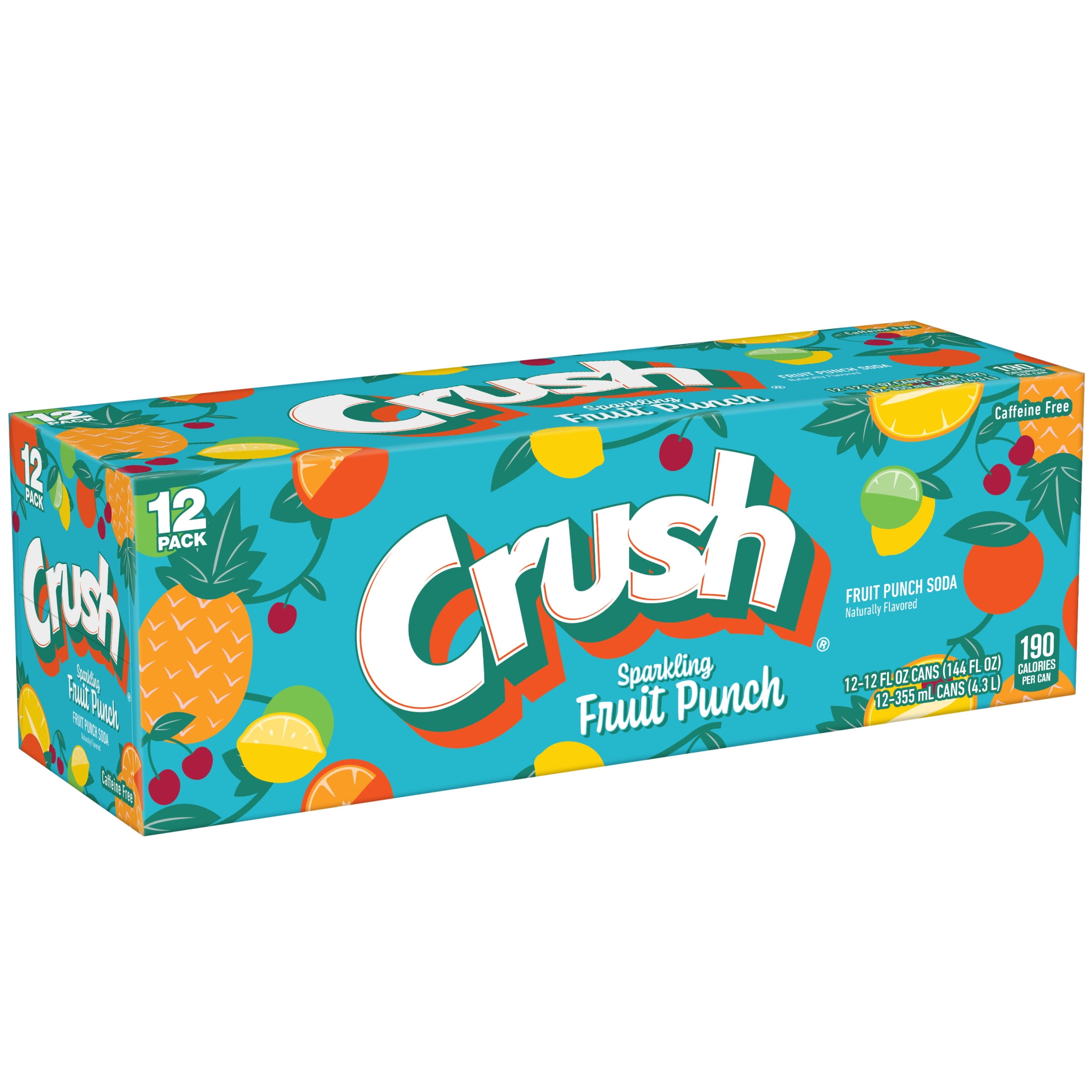 CRUSH SPRKLG FRUIT PUNCH CN 12OZ 12PKX2