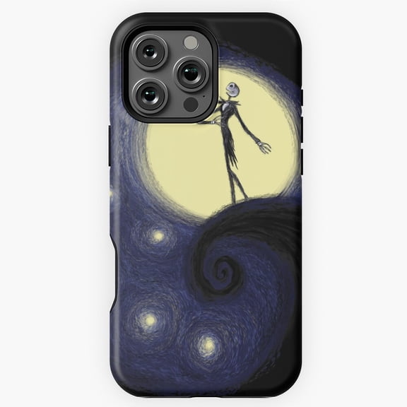 Jack Skellington Starry Night Phone Case for iPhone 16 15 14 13 12 11 Pro Max M5904404