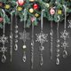 thumbnail image 4 of 20 Uds. de Carámbanos Falsos Acrílicos, Colgantes de Copos de Nieve Navideños, Carámbanos de árbol de Navidad, Adornos Colgantes, Juego de Decoración Navideña, 4 of 5