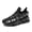 Black, variant on Men's Mesh Breathable Lightweight Comfortable , Blade Type Shoes For Athletic Tennis Walking Gym ,Non Slip Running Shoes,