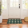 thumbnail image 3 of Yayeee Doormat for Indoor Entrance 32" x 20" Non Slippery Floor Rug, Dark Green Leaves, 3 of 8