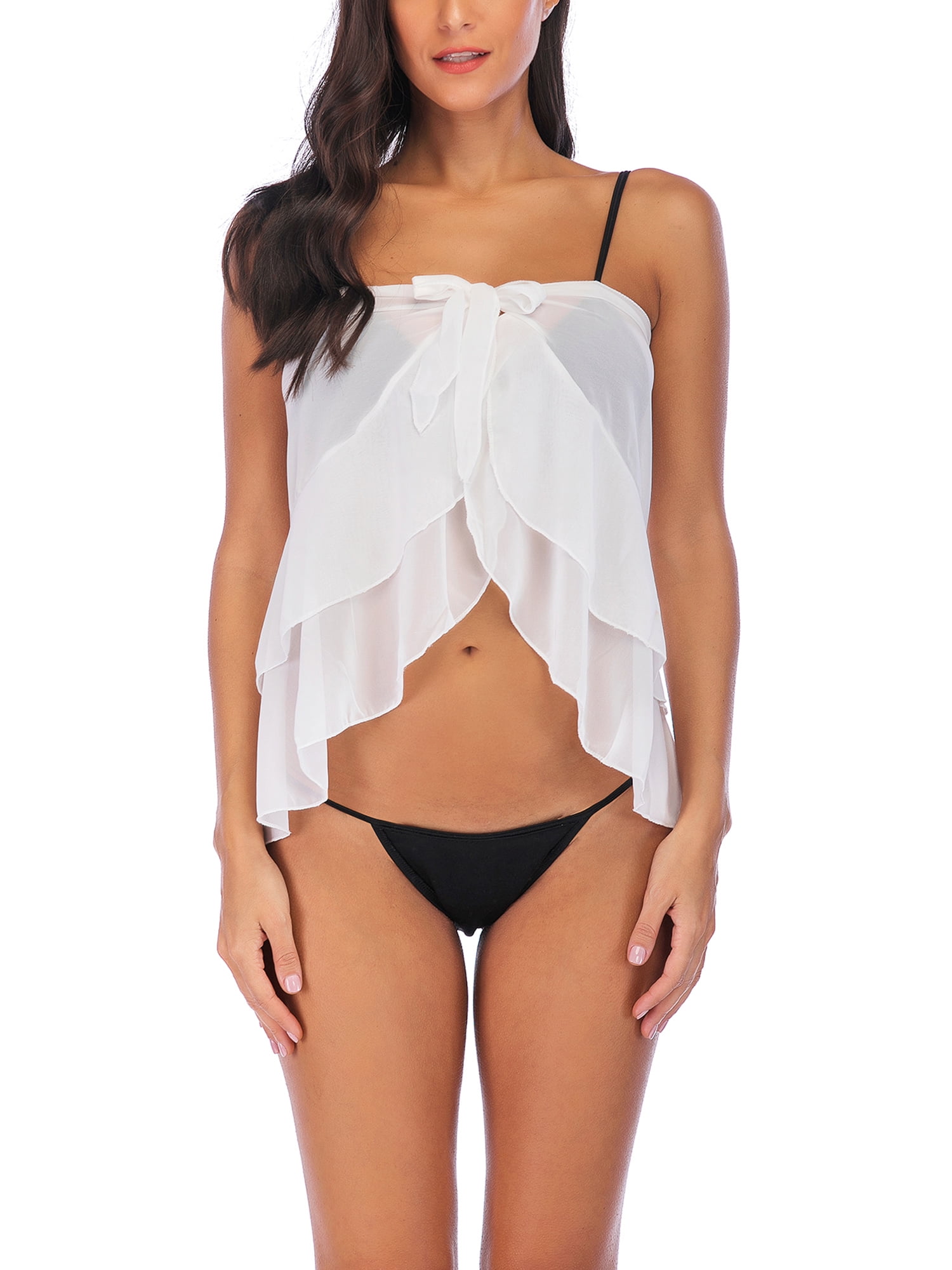 white swimsuit wrap