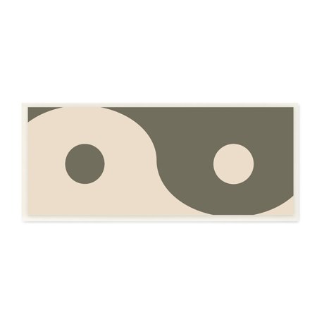 Stupell Industries Harmony Yin Yang Spiritual Symbol Minimal Design Graphic Art Unframed Art Print Wall Art, Design by Daphne Polselli