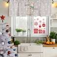 thumbnail image 5 of Happy Easter Bunny Curtain Valances for Windows, Kitchen Valance Window Treatments Panel 2 Pack, Abstract Art Polka Dot Rabbit Rod Pocket Short Curtains for Bathroom Bedroom 42 x 18 Inch, 5 of 8
