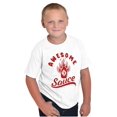 thumbnail image 4 of Funny Awesome Flaming Hot Sauce Joke Crewneck T Shirts Boy Girl Teen Brisco Brands M, 4 of 6