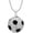 Big Silver no chain, variant on Unisex Stainless Steel Hip Hop Cool Simulation Stereoscopic Sports Soccer Pendant Necklace Ice Out Crystal Inlay