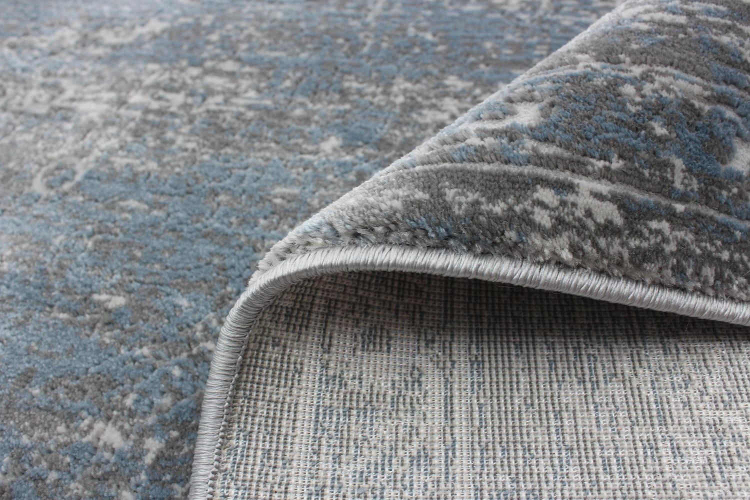ECARPET Isla Blue, Grey Rug