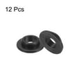 thumbnail image 3 of Uxcell 12 pack Flanged Sleeve Bearings Plastic Bushings 4.1mm Bore x 5.8mm OD x 2.5mm Length Nylon Bushings, Black, 3 of 5