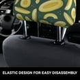 thumbnail image 6 of 2 PCS Car Headrest Cover, Cute Crisp Cantaloupe Soft Car Seat Head Rest Cover Protector Interior Car Accessories Seat Covers for Cars Truck Auto Only Covers, 6 of 8