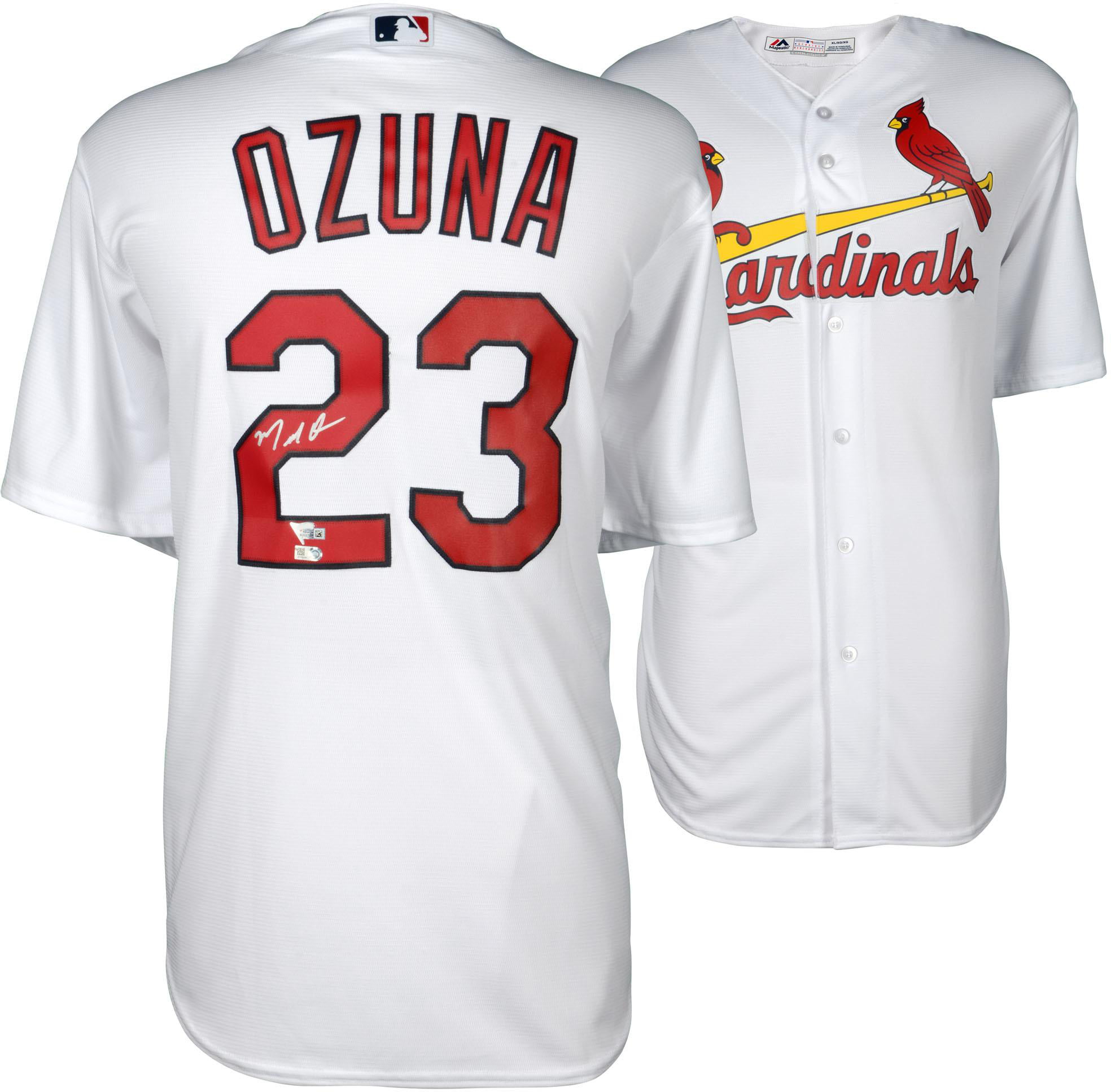 Fanatics Authentic Certified Louis Cardinals Autographed Baseball Autographed Baseballs Marcell Ozuna St