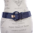 thumbnail image 2 of Women's 2" Wide High Waist Patent Leather Fashion Round Belt, 2 of 3
