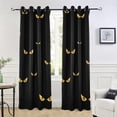 thumbnail image 6 of Blackout Curtains for Bedroom, 84" Length Cat Black Eyes Halloween Floor to Ceiling Curtains & Drapes, Grommet Window Curtains Privacy Protect Room Darkening Curtain, 6 of 7