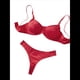 thumbnail image 3 of Conjunto de Ropa Interior Push Up con Aros y Estampado Floral Vino Tinto L, 3 of 9