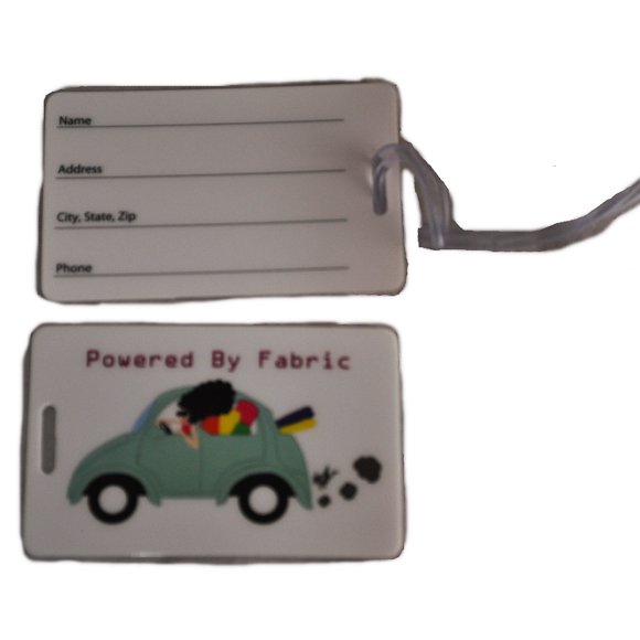 Powered By Fabric Luggage Tag FF705