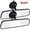 Style 1#2pc, variant on 2 pack Anti-glare Rear View Mirror, Universal Thickened HD Car Interior Rear View Mirror (With 360° Adjustable Suction Cup )
