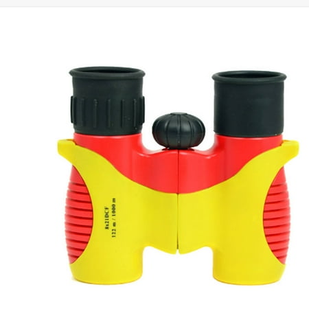 GJX Binoculars High Definition Focus Telescope Anti-Fall Clear Vision Binoculars for Adults Yellow