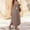 Khaki, variant on Womens Casual Summer Dress Sleeveless Striped Midi Dresses Beach Vacation Bodycon Knit Side Slit Tank Sundresses