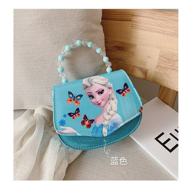 Bolsos cruzados para niños de Disney Frozen 2 princesa Elsa Anna Sofina patrón de dibujos animados bolso de hombro de moda para niñas Mini bolso de mano Gao Jinjia LED
