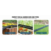 Sunifier Flat Soaker Hose, 100FT-2PACK, PE Material, 60 PSI, Efficient for Lawn, Yard, Snake Soak Design