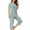 03 Mint Green, variant on Weiqiqre Summer Two Piece Sets for Women Sleepwear Sets Short Sleeve Button Tops and Capri Pants Loungewear