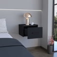 thumbnail image 3 of Single Drawer Floating Nightstand / Modern Bedroom Furniture / Durable Manufactured Wood, 3 of 3