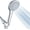 5.Chrome, variant on Filtered Shower  7 Setting High  Shower  with Handheld for Hard Water and  Care, with No-Clog Nozzles 60 Inch Hose,
