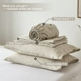 thumbnail image 6 of Simple&Opulence 100% Belgian Linen Sheet Set Handmade Hemstitch Linen Queen Size Bed Sheet-4 Piece (1 Flat Sheet+1 Fitted Sheet+2 Pillowcases)-Natural Flax Farmhouse Bedding, 6 of 6