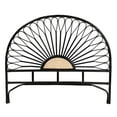 thumbnail image 3 of bali & pari Perenna Rattan BOHO Headboard, King Size, Black, 3 of 8