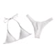 thumbnail image 2 of Sonducket Bañador Push Up para mujer, bañador de playa de Color sólido, correas ajustables para buceo al aire libre, baño, fiesta en la Traje de baño Blanco S, 2 of 6
