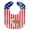 Border Collie - Red And White, variant on USA Patriotic Black Border Collie Baby Bib