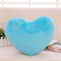 RKZDSR Heart Pillow, Soft Dusty Heart Shaped Pillow, Cute Faux Rabbit Fur Room Decorative Throw Pillow, Heart Plush Cushion for Couch Bed Kid Girls Women Valentine's Day Gift