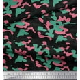 thumbnail image 3 of Soimoi Silk Fabric Two Tone Camouflage Print Sewing Fabric Yard 42 Inch Wide, 3 of 3