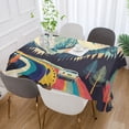 thumbnail image 2 of Yayeee Tablecloths for Rectangular Tables 60 x 90 inch Party Table Cover, Evening Mountain Road, 2 of 6