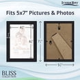 thumbnail image 6 of Icona Bay 5x7 Black Picture Frames, 12 Pack, Bliss Tabletop Frames, 6 of 8