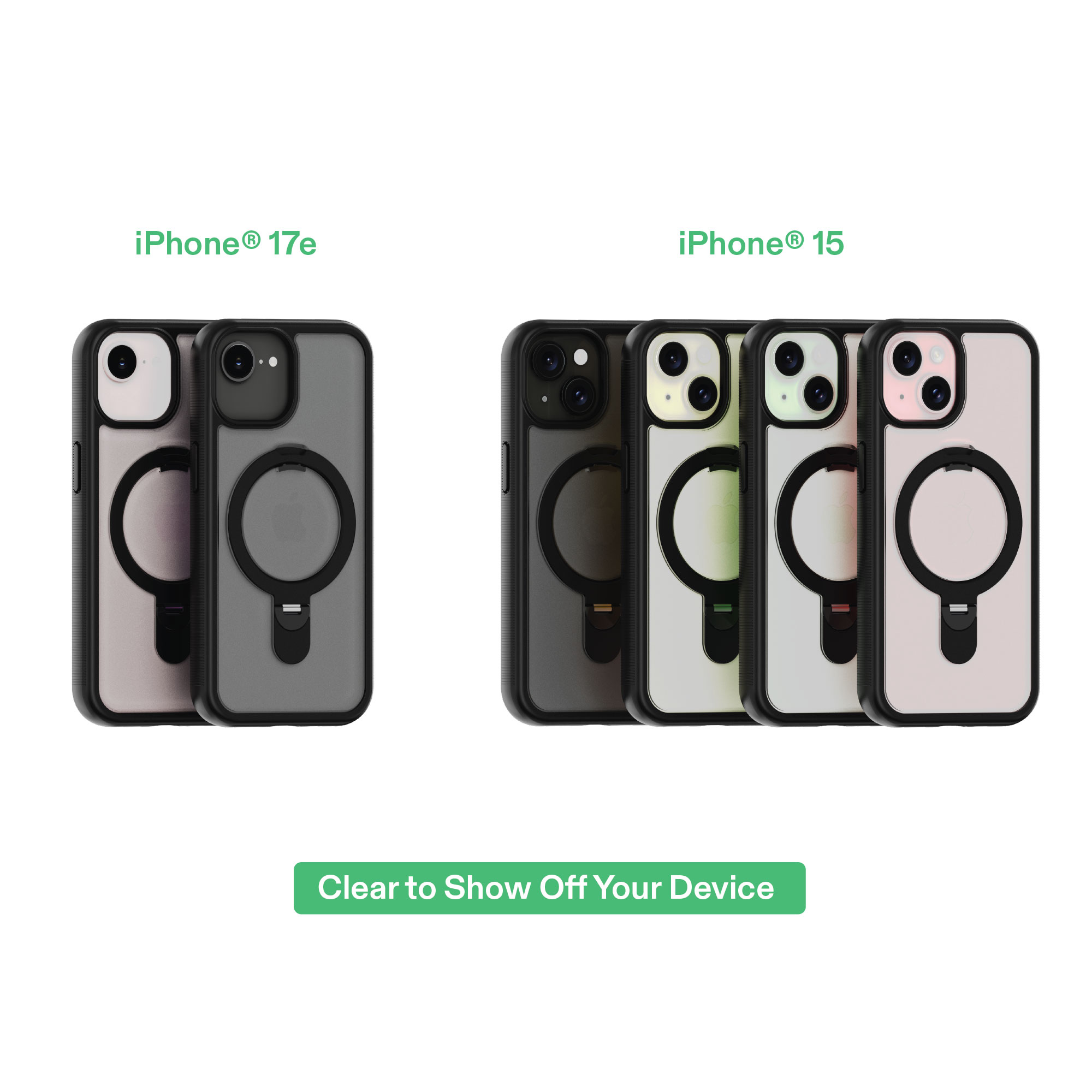 onn MagSafe Compatible Case with Ring Kickstand for iPhone 15/14/13 photo 8