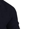 thumbnail image 4 of Camisa con cuello en V para hombre, de algodón y lino, informal, holgada, con cuello levantado Pompotops oipoqjl7499, 4 of 6