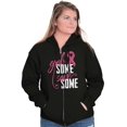 thumbnail image 4 of Grab Save Some Breast Cancer Zip Hoodie Sweatshirt Women Brisco Brands S, 4 of 6
