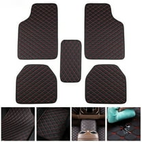 Premium Car Mats Waterproof Universal Fit Leather Car Floor Mats Anti-Slip Car Foot Mats for SUV, Vans, Sedans, Trucks Protection for Car Carpets, Durable Material