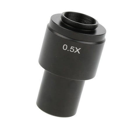 Image of 0.5X Standard Eyepiece Auxiliary Lens Adapter for C-Mount Camera Lenses 30mm & 30.5mm - Black