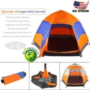 HJY Automatic Tent Pop up Tent Rainproof Lightweight Beach Shade Tent Sun Shelter Portable Family Anti UV Cabana for 5 to 8 People