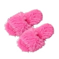 thumbnail image 7 of Fnooota Womens Slide Slippers, Non Slip Comfort Indoor Open Toe Fuzzy Slippers Bedroom Shoes Hot Pink Size 6.5-7, 7 of 7