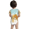 thumbnail image 3 of Yiaed Cute Dog In Bathtub1 Print Infant Climbing Short Sleeve Onesie One-Piece Baby Bodysuit Clothes 0-12 Months -12 Months, 3 of 6